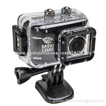 Factory Supply HD 1,080P Helmet Sports Action Camera with 1.5-inch LCD Screen and 1,280-pixel